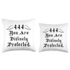 Angel Number 444 Numerology Protection Angel Number 444 Throw Pillow,