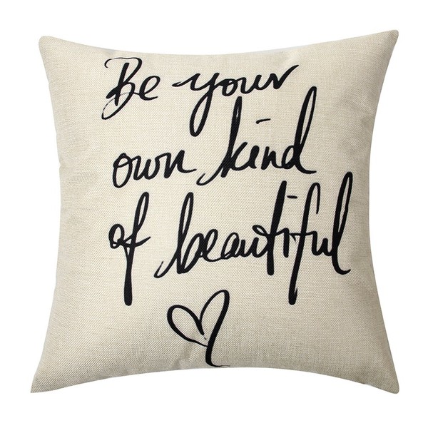 Ogiselestyle Be Your Own Kind of Beautiful Cotton Linen Home