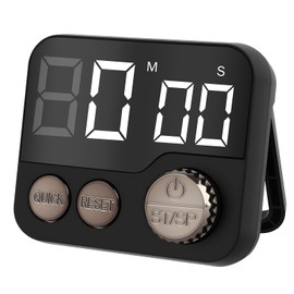 Timer Cucina Timer Digitale, Timer da Cucina Magnetico con Ampio Display LCD e Allarme Sonoro, Contaminuti come Cucinare, Cuocere al Forno, Sport, Esami, Giochi