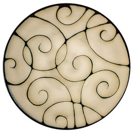 Pfaltzgraff Black Scroll Salad Plate