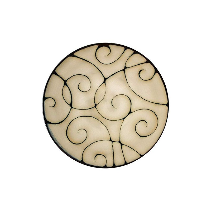 Pfaltzgraff Black Scroll Salad Plate