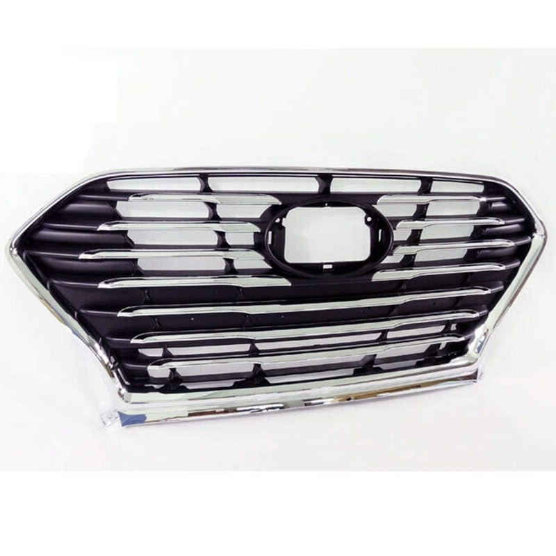 Front Bumper Grille Chrome Grill Replacement for Sonata 2018 2019