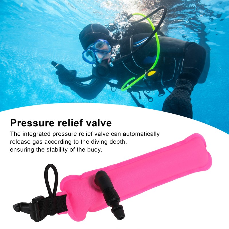 Mini Diving Buoy Integrated Valve Portable Scuba Diving Float Snorkeling