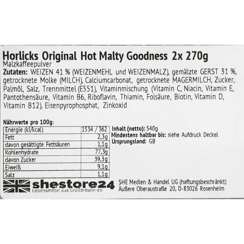 Original Hot Malty Goodness Soluble Instant Malt Coffee Grain Coffee