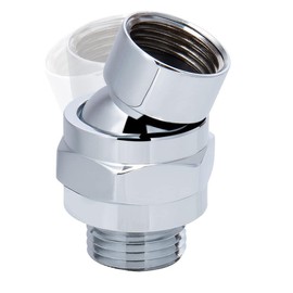 Shower Head Swivel Adapter, Sturdy Thicken Shower Connector Ball Joint Adjustable Shower Arm Extension Connector