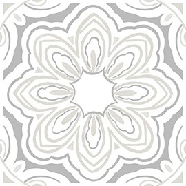 FloorPops FP3896 Marshall Peel & Stick Floor Tiles, Grey