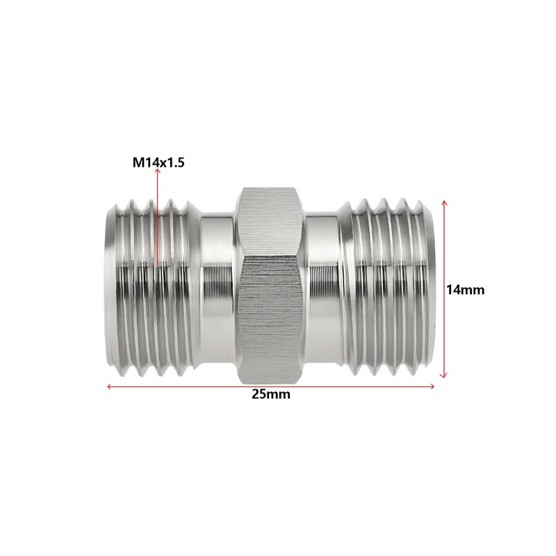 VGOL 1 x M14 x 1.5 Hydraulic Adapter Hose Thread
