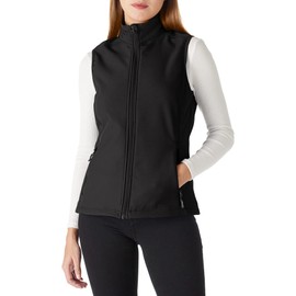 Outdoor Ventures Women's Lightweight Softshell Vest Windproof Fleece Lined Zip Up Sleeveless Jacket for Running Hiking Golf