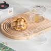 Glass Candy Dish with Lid Covered Candy Bowl Decorative Cookie