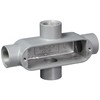 Killark OX 2 X Type Conduit Body, Aluminium, 3/4" Hub,