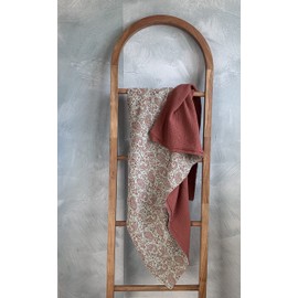 Leyl&Ari Muslin Quilt Blanket | 100% Organic Cotton | Toddler Crib Blanket | Made in USA, (Paisley)