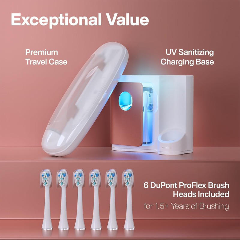 Aquasonic Vibe Series PRO – Ultra-Whitening Electric Toothbrush – 5