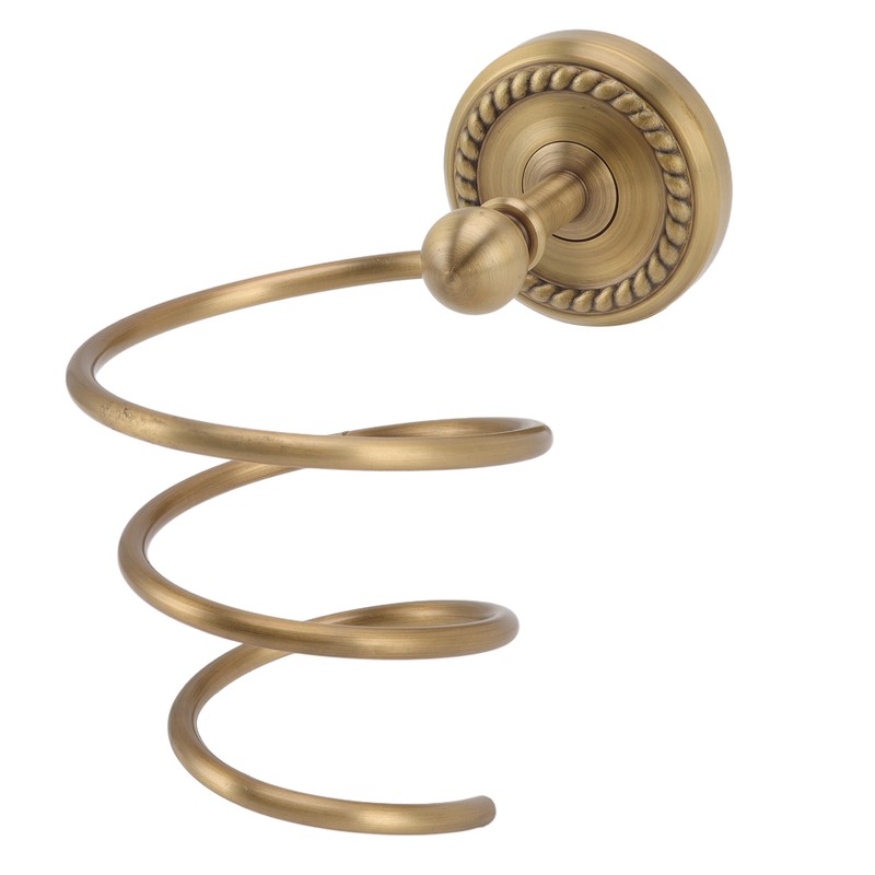 Hair Dryer Holder Antique Brass Hair Care Tools Holder Wall