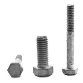 1/2"-13 x 1 1/2" (FT) Coarse Thread A307 Grade A Hex Bolt Low Carbon Steel Hot Dip Galvanized Pk 100