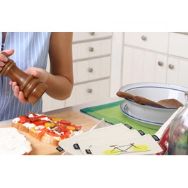 Designer Lunch Bags for Men & Women, Boys & Girls, Insulated, Fashionable, Reusable, Neoprene, Snack & Sandwich Bags w Zipper - Design by Florent Bodart (France) - Zest