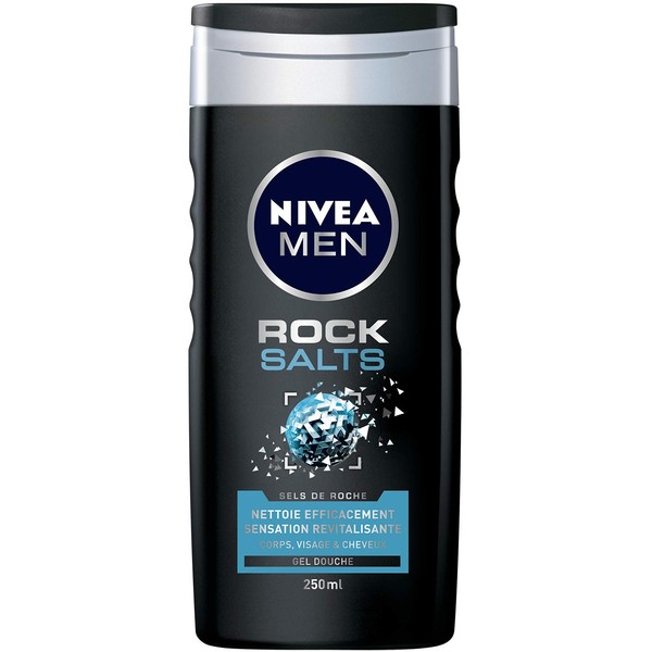 Nivea Men Rock Salts Shower Gel 250 ml - Pack of 4