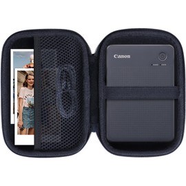 Lebakort Storage Case Compatible with Canon SELPHY QX20 / SELPHY Square QX10 Compact Photo Printer (Dark Gray Case)
