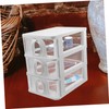 Levemolo Storage Organizer for Office Transparent Desk Organizer Box Compact