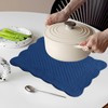 6 PC Quilted Placemats, 18"X13"Extra Large Cotton Placemats Set of
