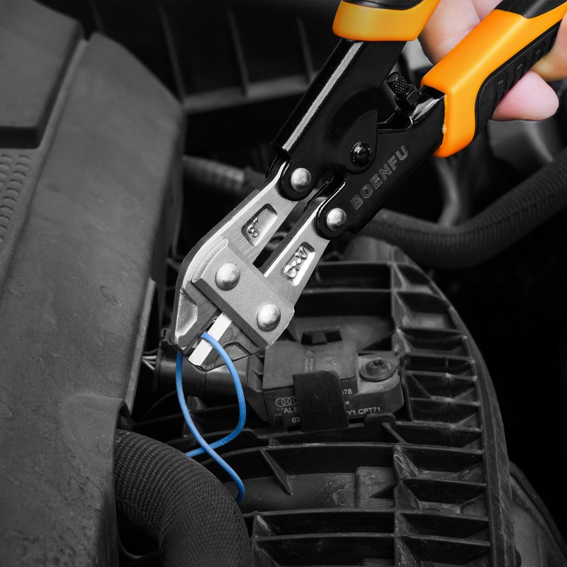BOENFU Mini Bolt Cutters, Heavy Duty Wire Cutters, 8 inch