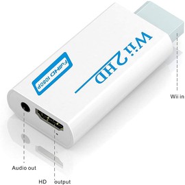 Wii to HDMI Converter, Wii to HDMI Adapter 1080P Output Video Audio Adapter HDMI Converter for Nintend0 Wii/HD/HDTV