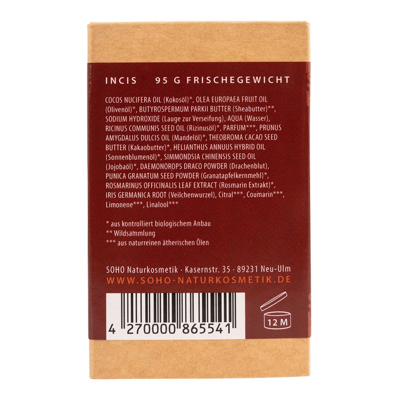 SOHO Naturkosmetik Shower Soap "Suri" • Solid Shower Gel with