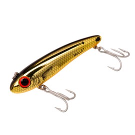 Bomber Lures Mullet Slow-Sinking Twitch, Walking Saltwater Fishing Lure, Excellent for Speckled Trout, Redfish, Stripers and More, 3 1/2", 5/8 oz, Gold Chrome/Black/Orange