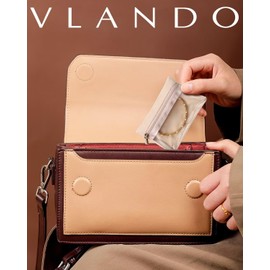 Vlando Jewelry Travel Case,Travel Jewelry Organizer with Clear Velvet Jewelry Bags Zipper Pouch for Women Girl Gift 20Pcs