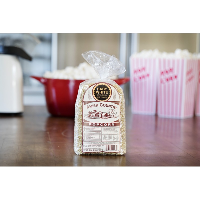 Amish Country Popcorn - Baby White Extra Small and Tender
