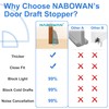 NABOWAN 38" Weighted Under Door Draft Stopper -Triangular Door Draft