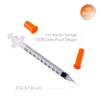 1ml/cc 31G 8mm Syringes, Lab Dispensing Syringe, Individual Wrapped, 20