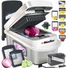 Mueller Pro-Series 10-in-1, 8 Blade Stainless Steel Multi Vegetable Chopper