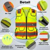 HYCOPROT Reflective Safety Vest High Visibility Heavy Duty Construction Vest