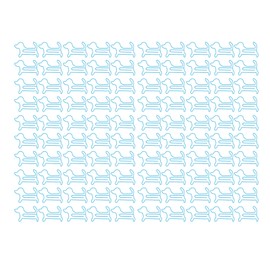 100pcs Dog Shaped Paper Clips Slip Resistance Exquisite Cute Paper Clips for School Office Blue