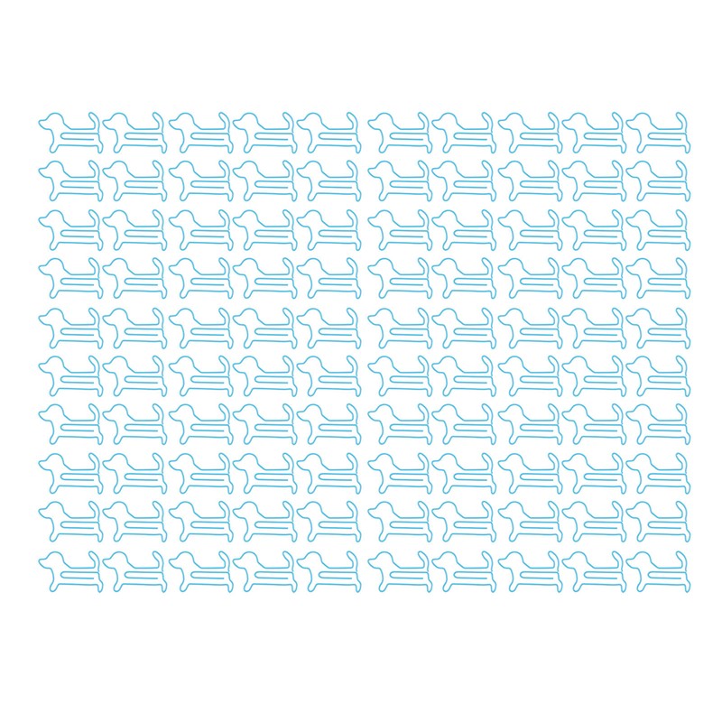 100pcs Dog Shaped Paper Clips Slip Resistance Exquisite Cute Paper