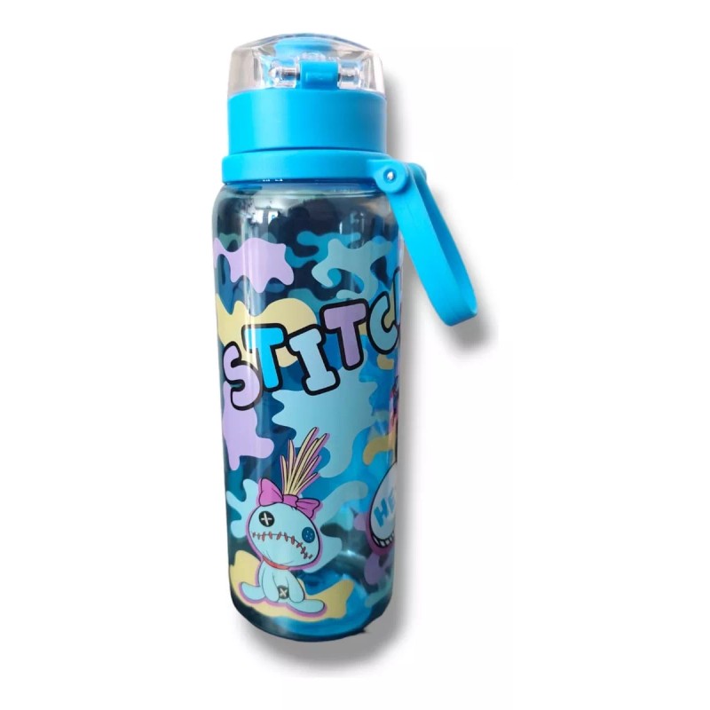 Fun Kids Botella Trasportadora Dé Agua Con Agarradera De Stich