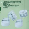 Desktop Double Fan Dual Motor 135° Angle Adjustable Handheld Fan