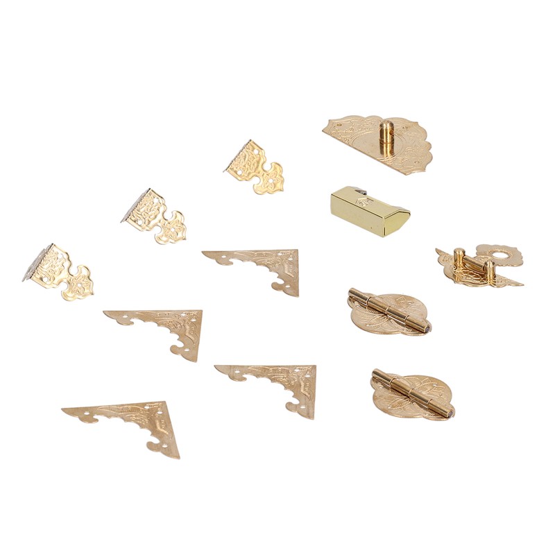 Brass Jewelry Box Corner Protector Hardware Accessories Ornament for Wooden