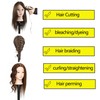 Mannequin Head 16 - 18 Inch Female 100% Real Hair