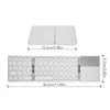 Round Key Bluetooth Foldable Keyboard with Touchpad Universal 140mAh Wireless