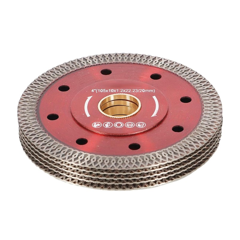 marddpair 5Pcs 4 Inch Diamond Porcelain Saw Blades Ceramic Cutting