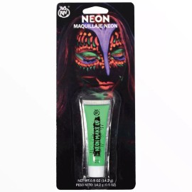 REV Maquillaje Neon Para Rostro Color Verde Para Fiesta