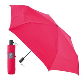 Urawaza 10298 Umbrella, Slim Auto Open and Close, Folding Umbrella, UV Protection, Lightweight, Rain or Shine, 21.7 inches (55 cm), pink, (rose pink)