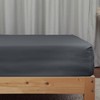 SSW HOMES King Fitted Sheet Charcoal - Deep Pocket 16