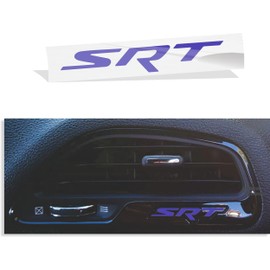 Reflective Concepts - SRT Air Vent Lettering Overlay Decal Sticker - Fits: 2015-2016 Challenger SRT - (Color: Purple)