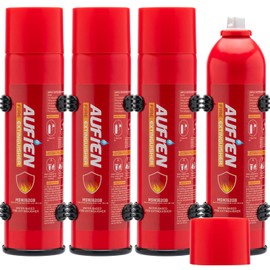 Aufien Fire Extinguisher for Home, Non-Toxic Fire Extinguishers for Vehicle,Kitchen, House, Car, Garage, Portable Small Water-Based Fire Extinguisher with Mounting Bracket 4 Pack