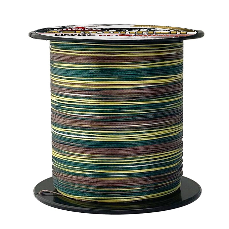 Ashconfish PE Line, Camouflage Green, Fishing System, 4 Braid, 32.8