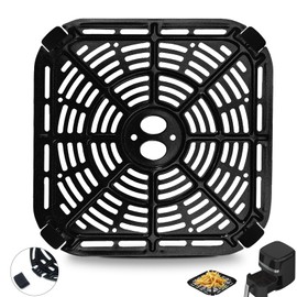 GWY Air fryer Accessories for BLACK+DECKER Purify 6QT Air Fryer, 8’’×8’’Food Grade Air Fryer Grill Pan Grill Plate Crisper Plate Replacement Parts Tray Rack