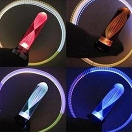 4X LED Tire Valve Stem Covers Lights Automatic 7-Color Changing Screw-On Caps