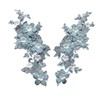 Craftuneed A Pair of sew on Flower Beaded lace Applique